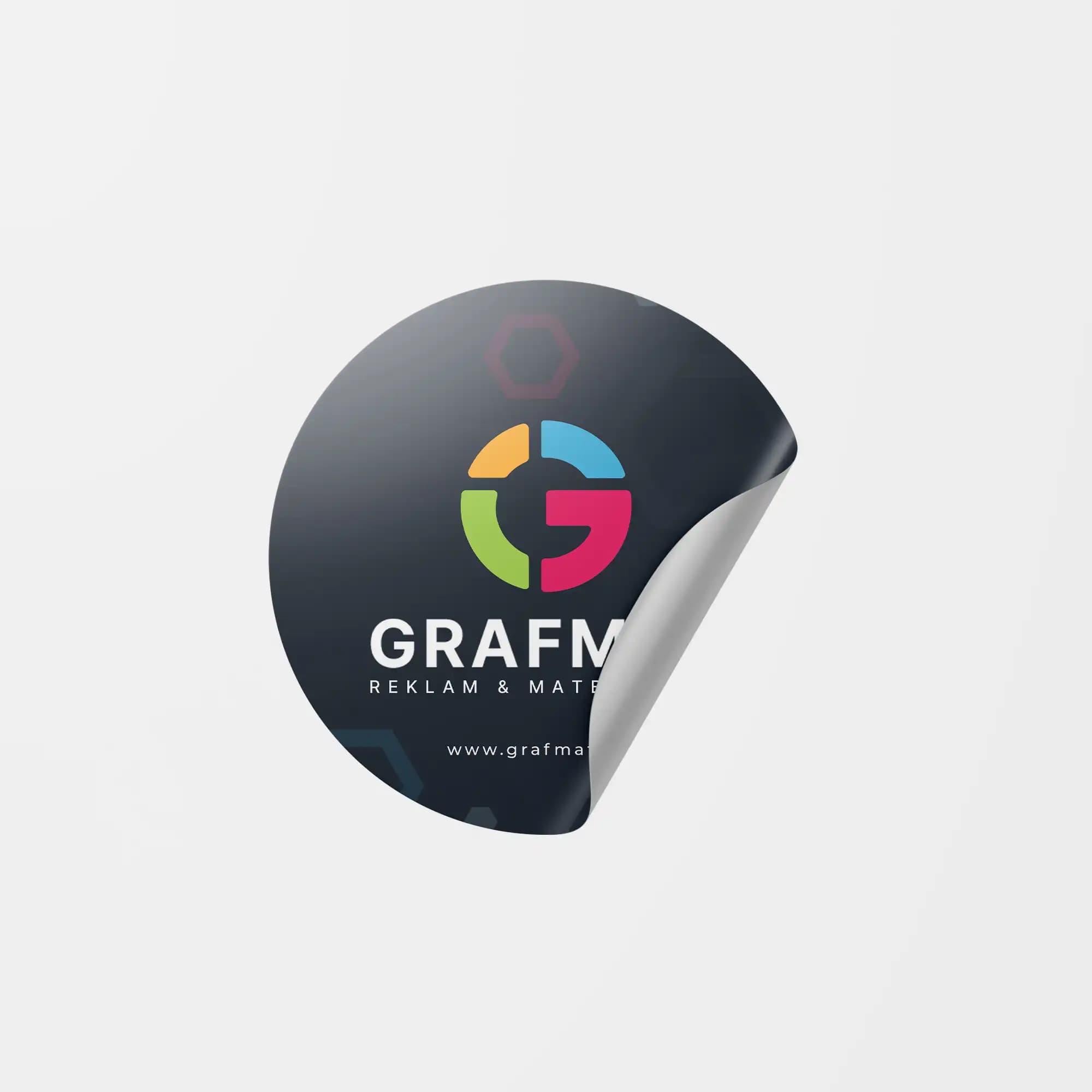 Grafmat Yuvarlak Sticker